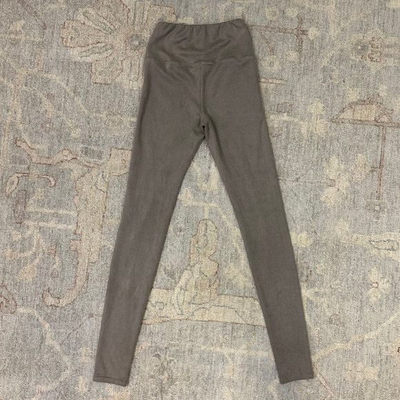 Aritzia Wilfred Daria Faux Suede High Waisted Leggings Size Small - Picture 3 of 7